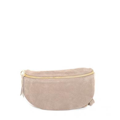 Doreen beltbag taupe suede